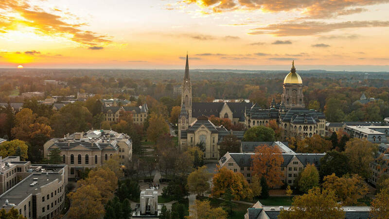 Campus sunset